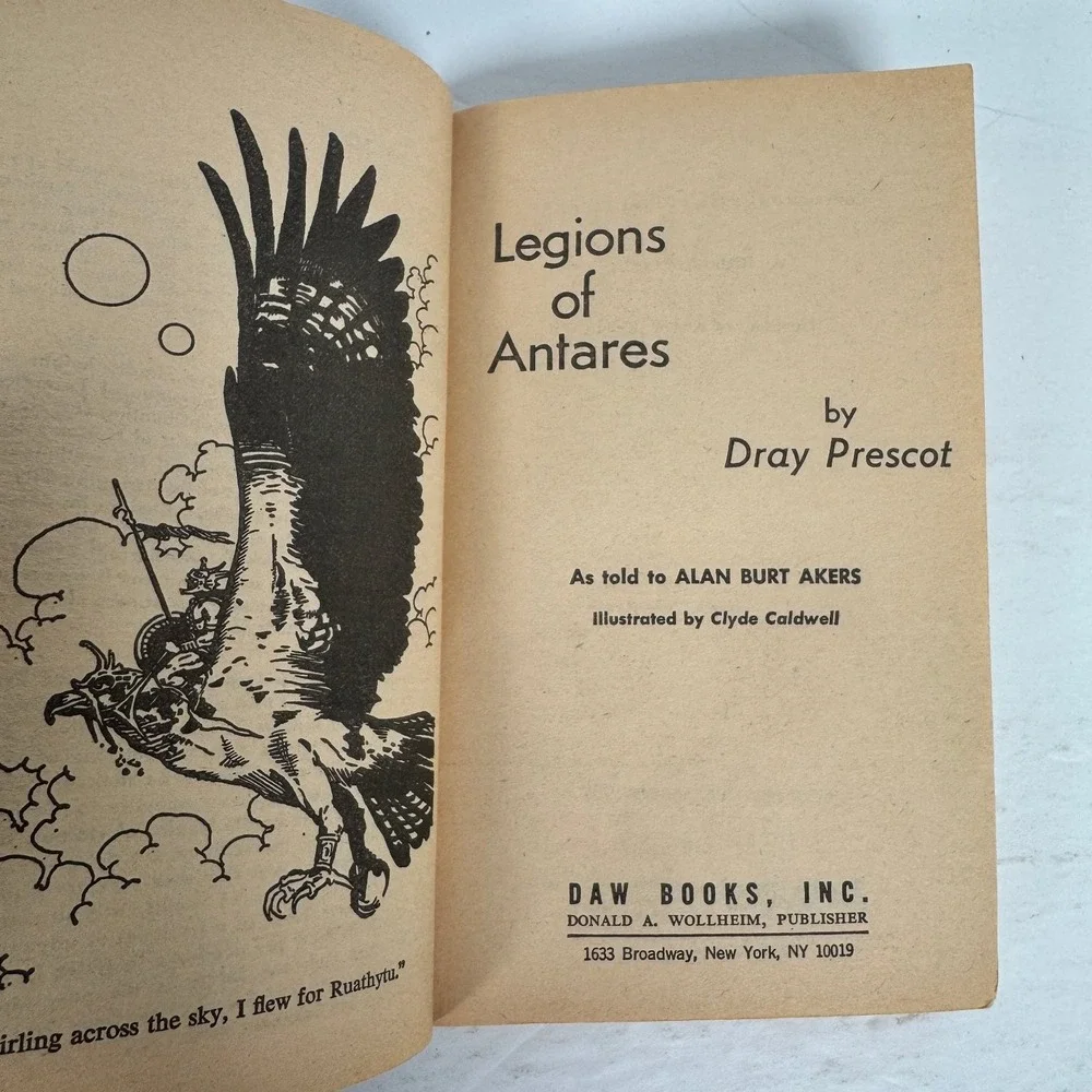 Dray Prescot 25 26 Legions Allies of‎ Antares 1981 1st Print DAW Sci-Fi Books