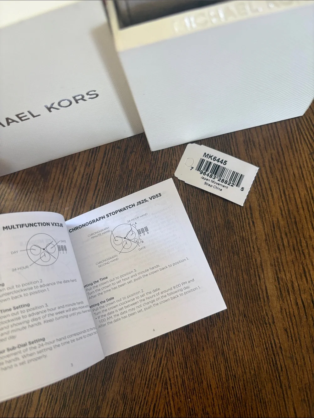 Michael Kors Silver and Gold MK6445 Vail Two-Tone Chronograph Watch