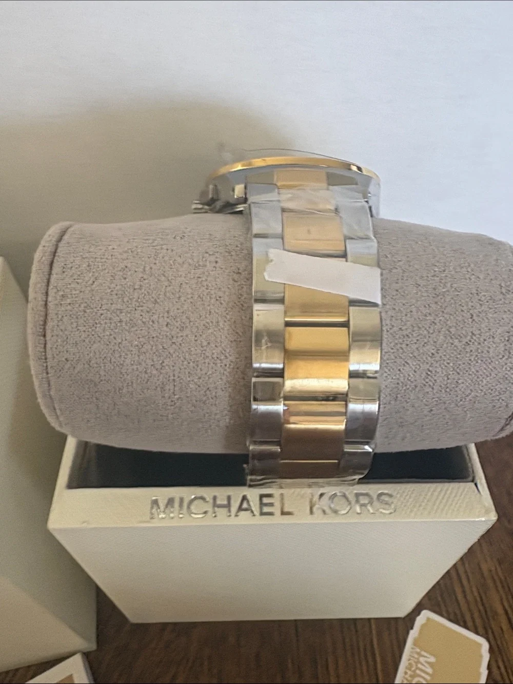 Michael Kors Silver and Gold MK6445 Vail Two-Tone Chronograph Watch