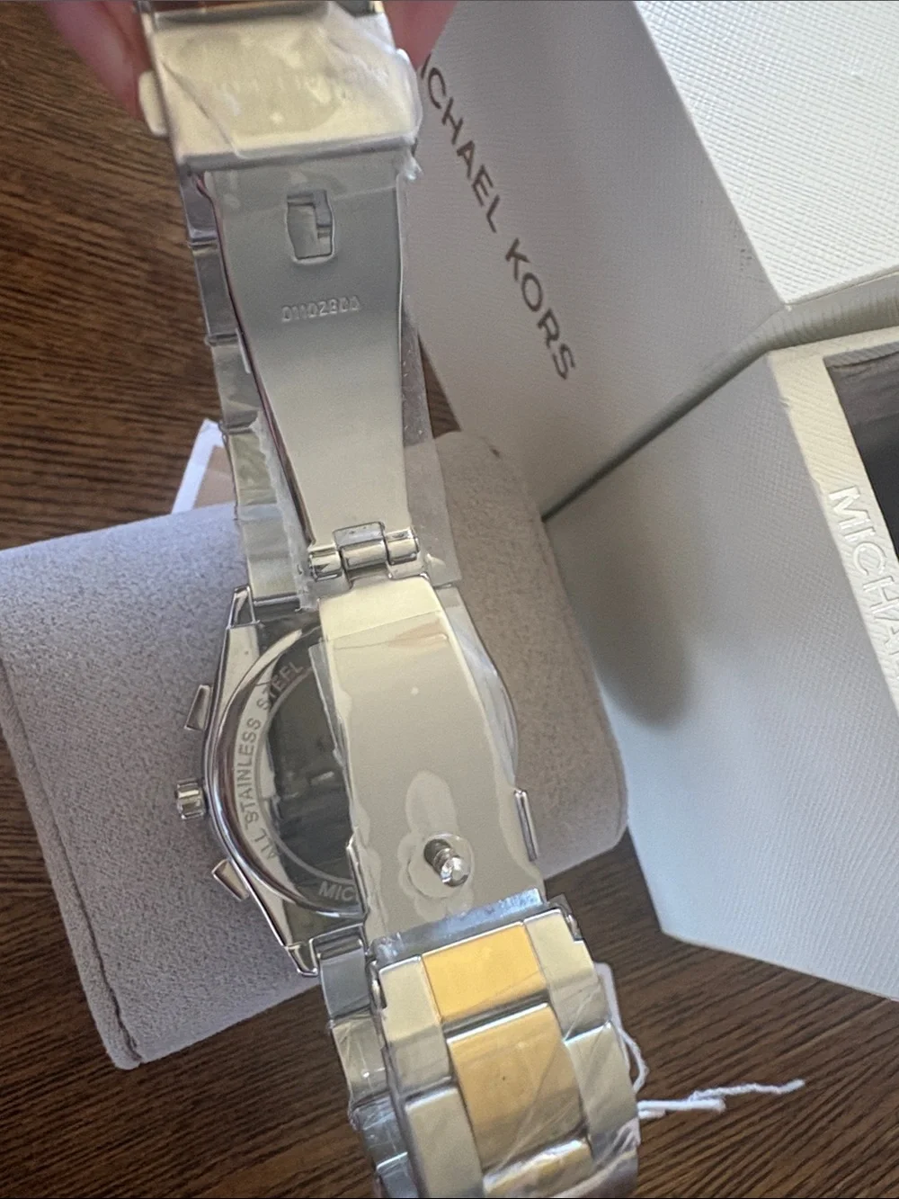 Michael Kors Silver and Gold MK6445 Vail Two-Tone Chronograph Watch