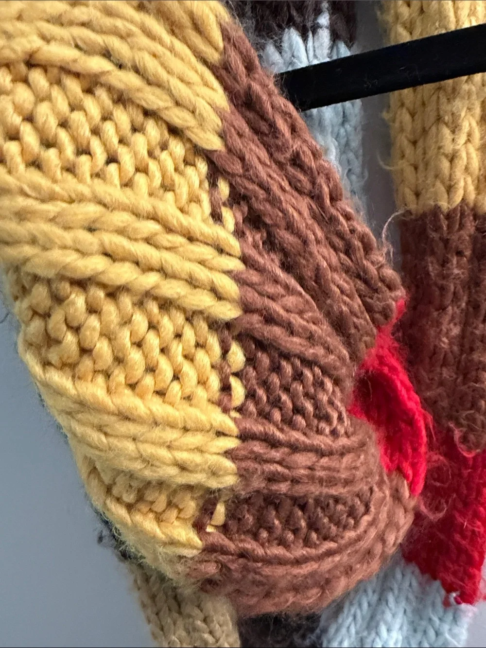 N/A colorblock scarf