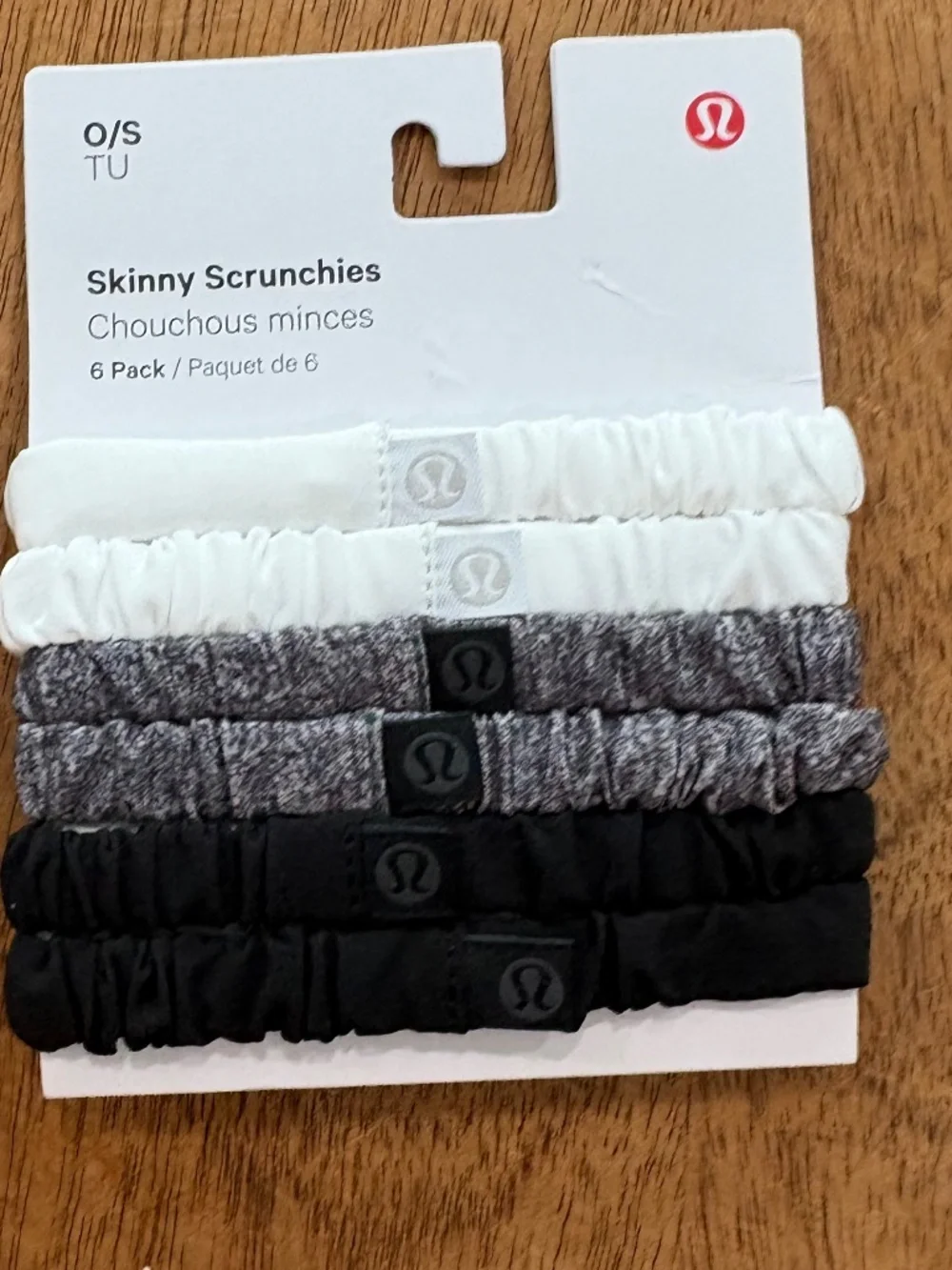 Lululemon six packs skinny scrunchies