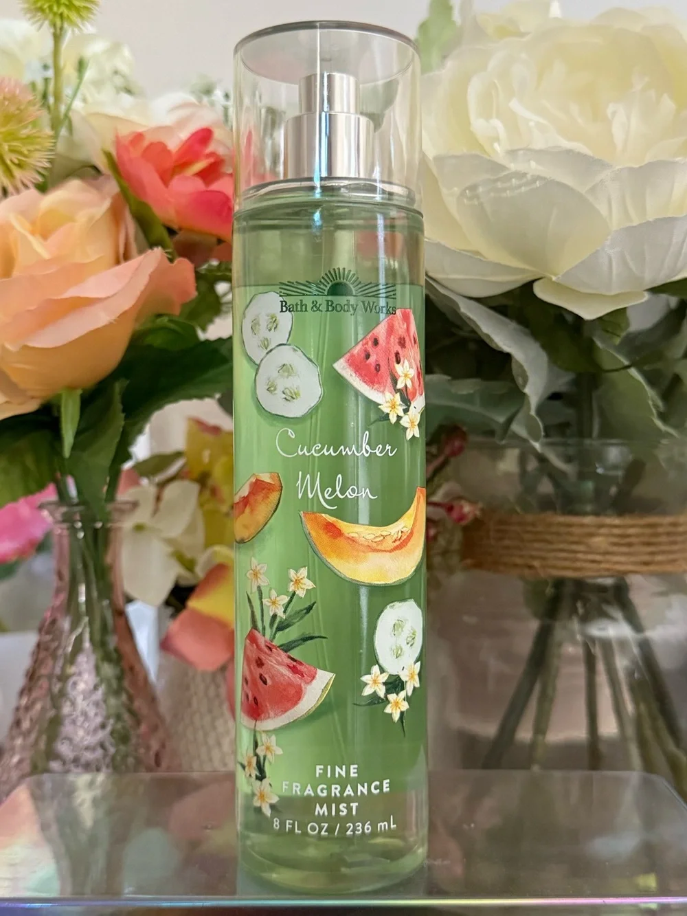 🆕🥒 BATH & BODY WORKS “CUCUMBER MELON“ FINE FRAGRANCE MIST. NEW FULL-SIZE.