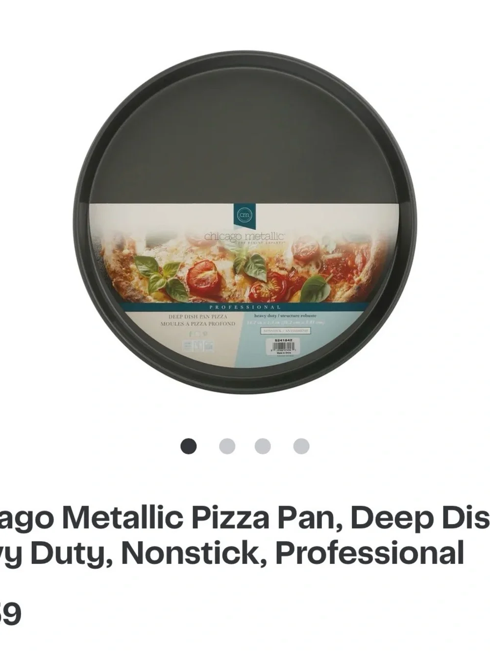 Deep Dish Pizza Pan – Black