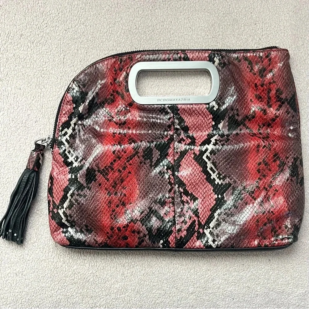 BCBGMaxAzria faux snakeskin