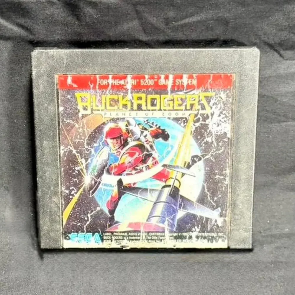🚨 VINTAGE 1983 Buck Rogers Planet of Zoom Atari 5200 Video Game Cartridge 🎮