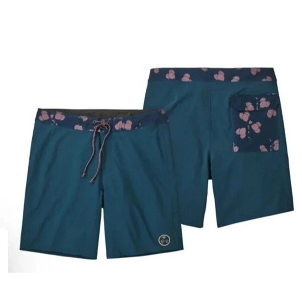 Patagonia Men's Boardshorts Sz 42 Hydropeak Swim Trunk Surf Tidepool Blue