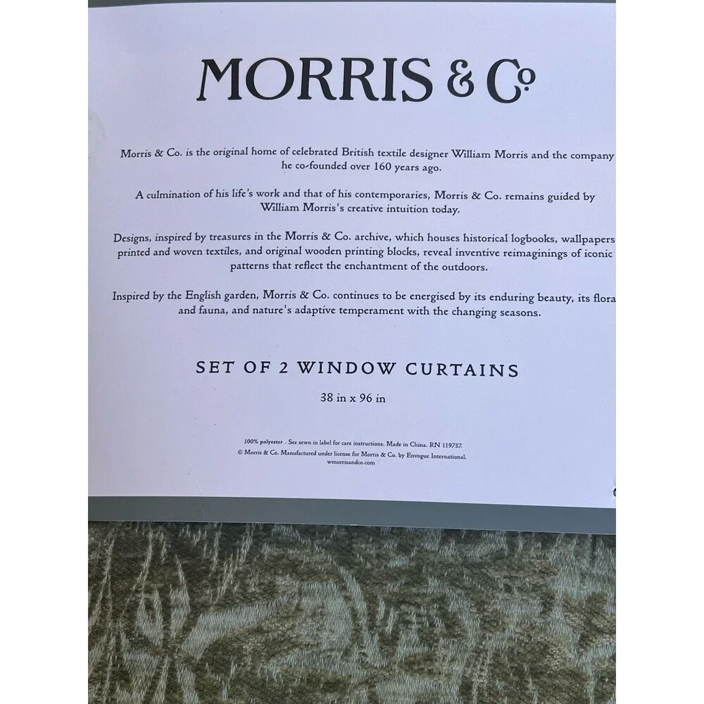 Morris & Co. new tags