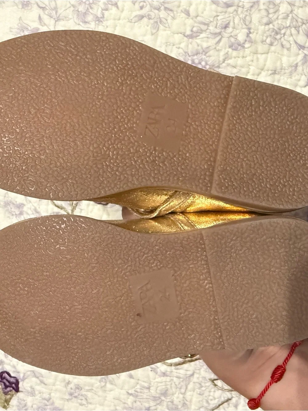 Zara shiny metallic