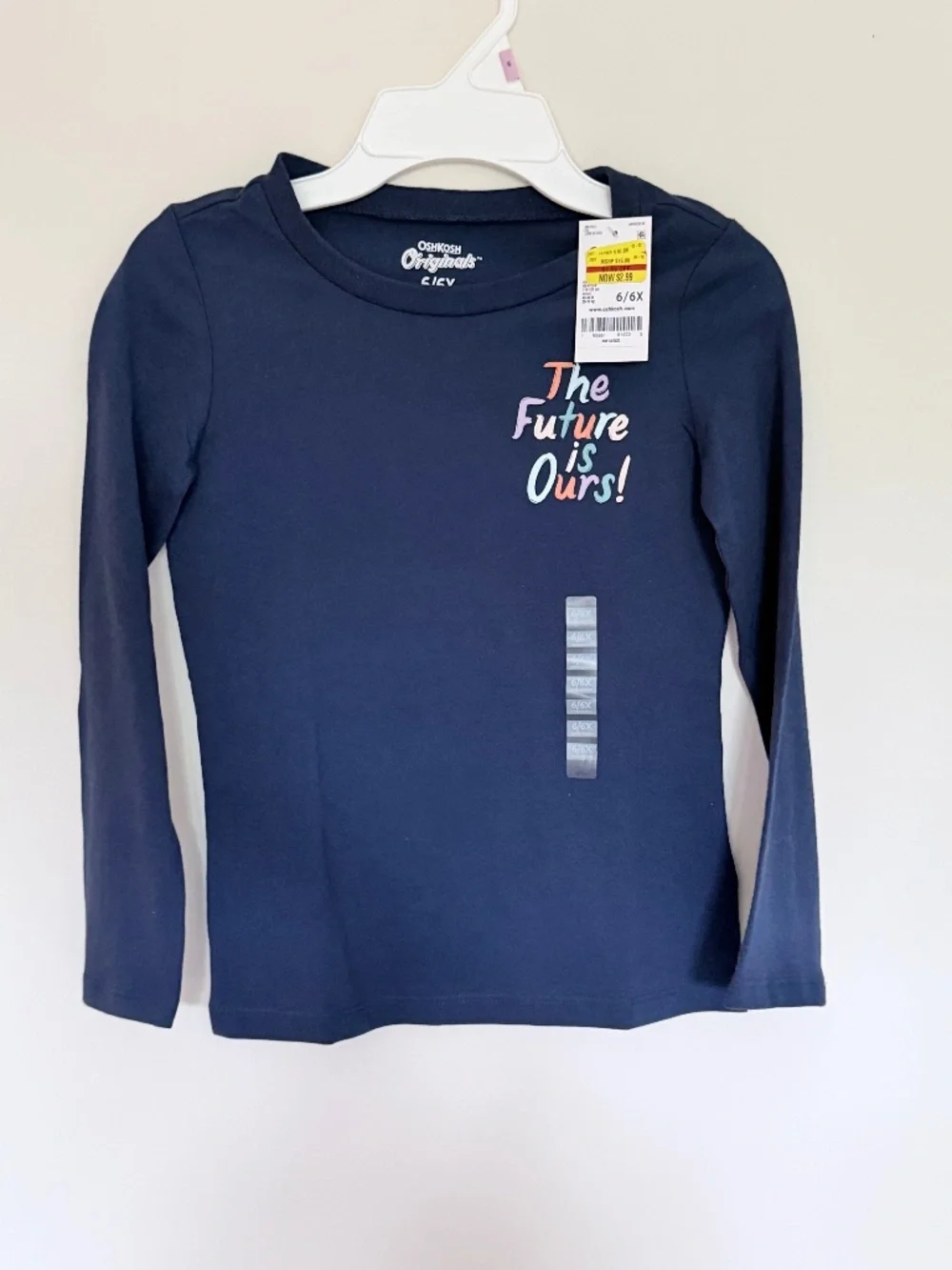 Set of 4 long sleeve tshirts for girls size 6/6x