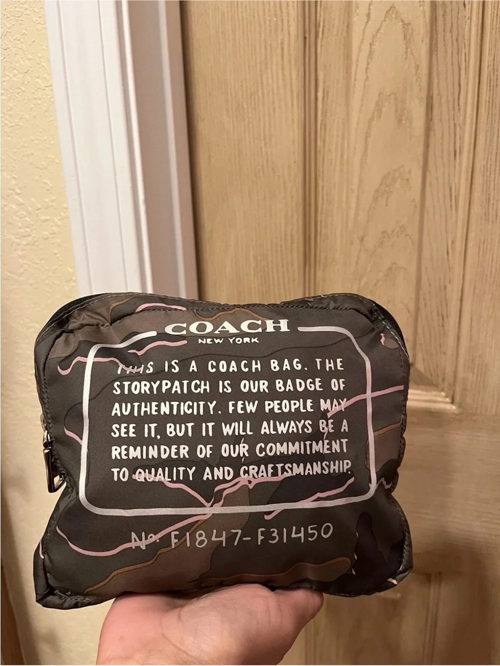 Coach nwt foldable