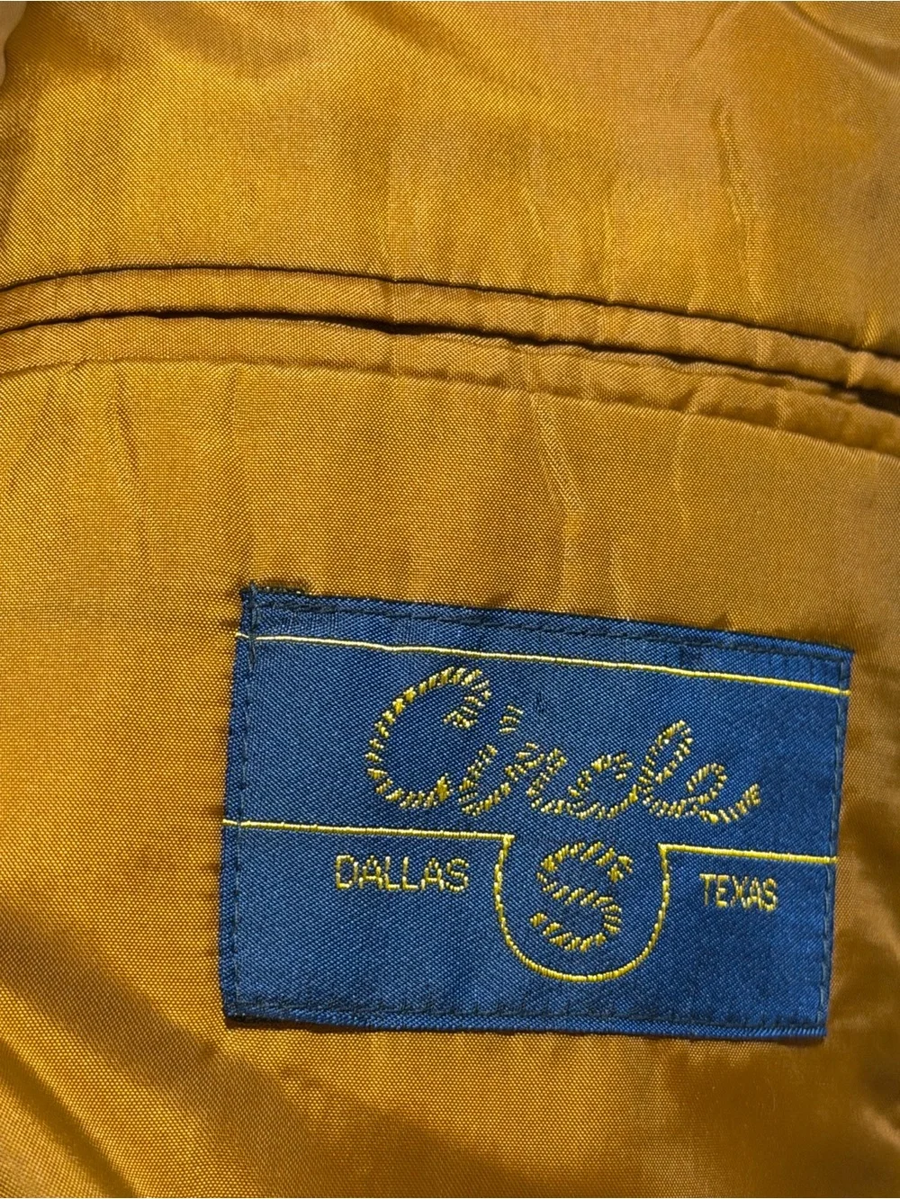 Circle S Vintage Men's Western-Style Blazer in Camel. Size 48L