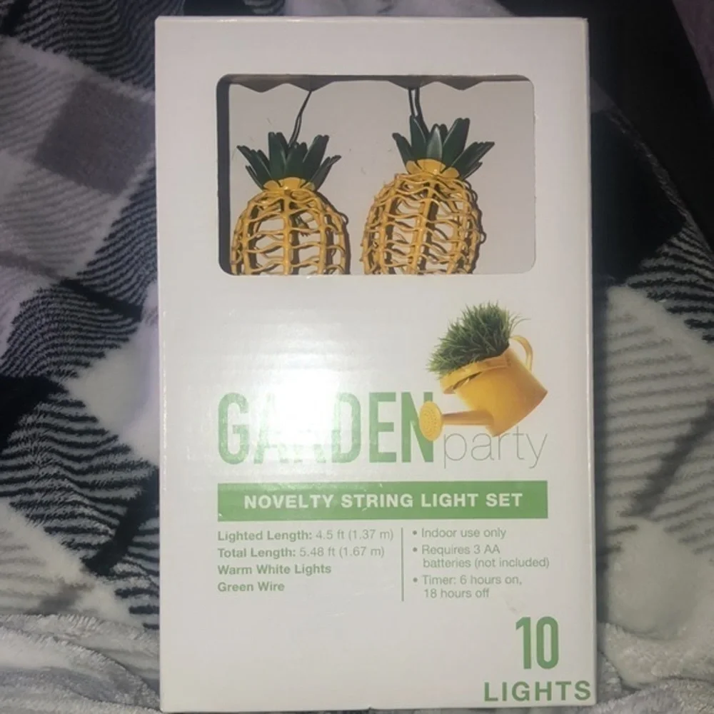 Pineapple Novelty String Light Set Warm‎ White New