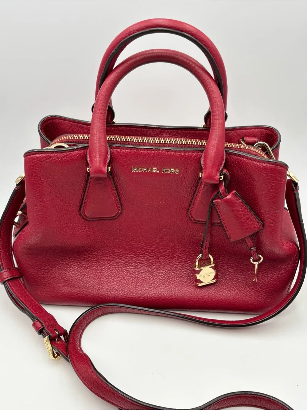 Michael Kors structured leather