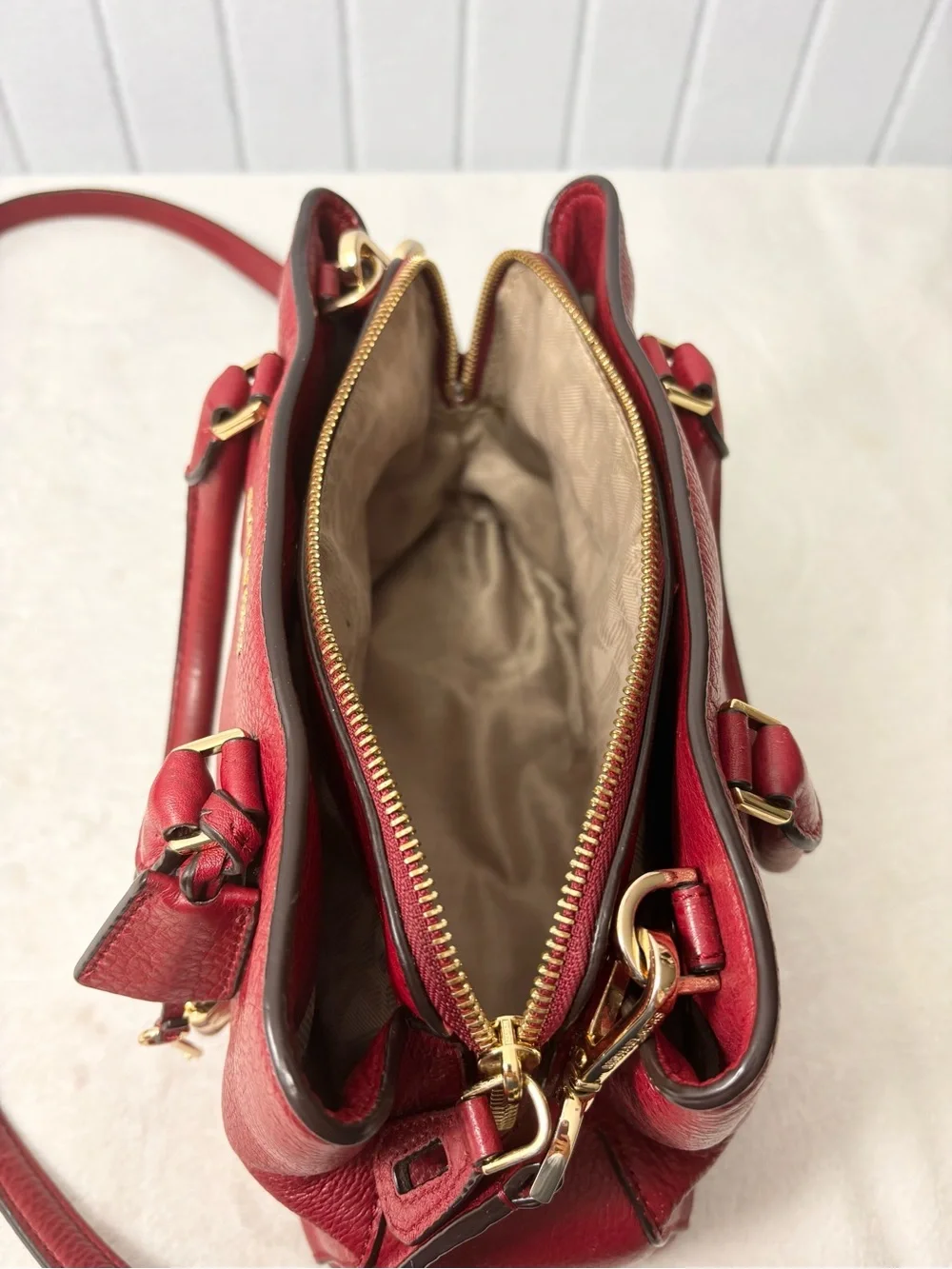 Michael Kors structured leather