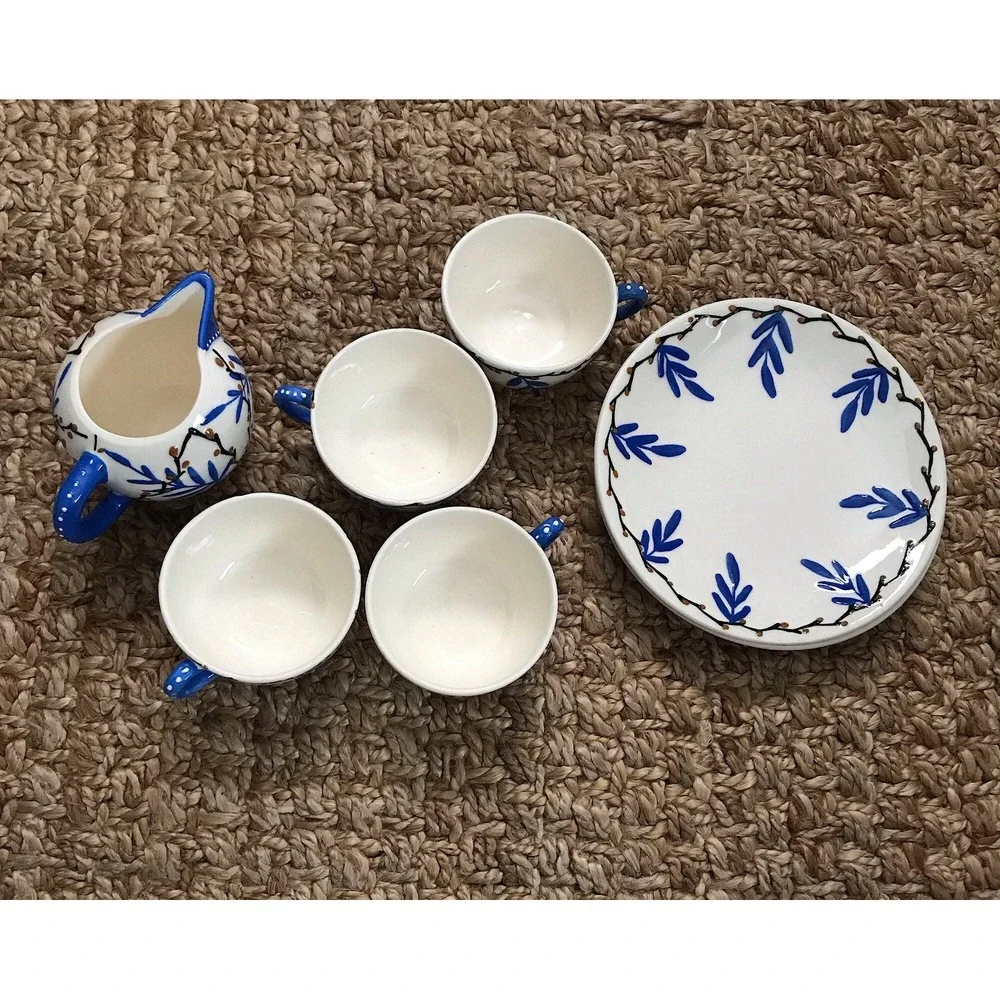 hand painted in Czechoslovakia vintage hand