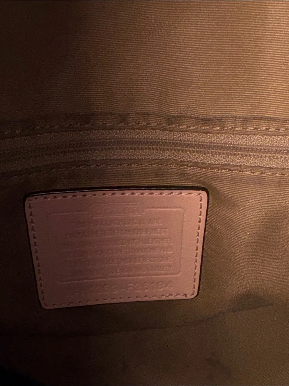 Coach signature coated