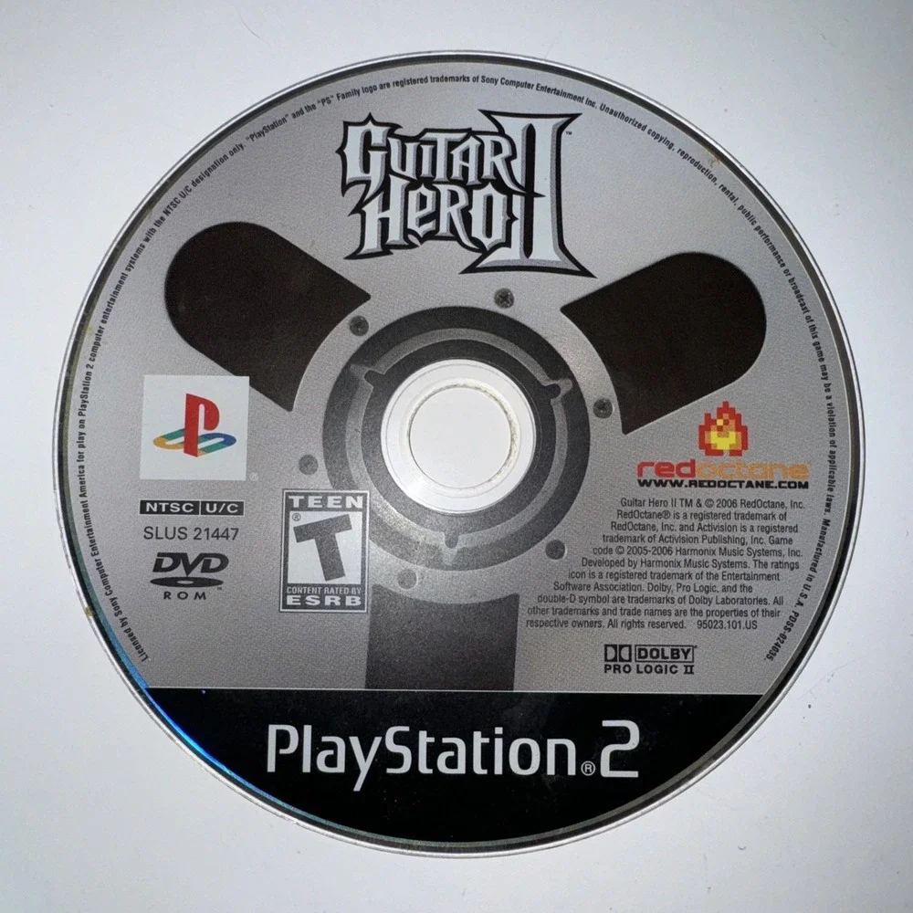 Guitar Hero II 2‎ Sony PlayStation 2, 2006 PS2 Disk Only Red Octane