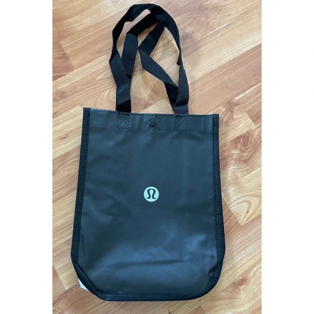 Lululemon black & white small reusable‎ tote bag