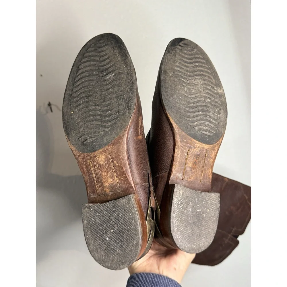 UGG Australia Channing 3184 Brown Tall‎ Leather Riding Boots Size 9 US