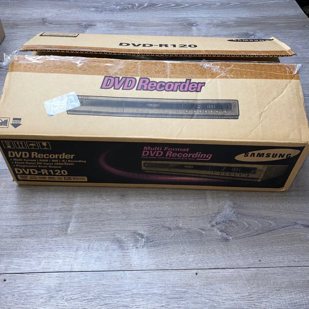 Samsung DVD-R120 Multi Format DVD‎ Recorder Silver Open Box DV Input IEEE1394
