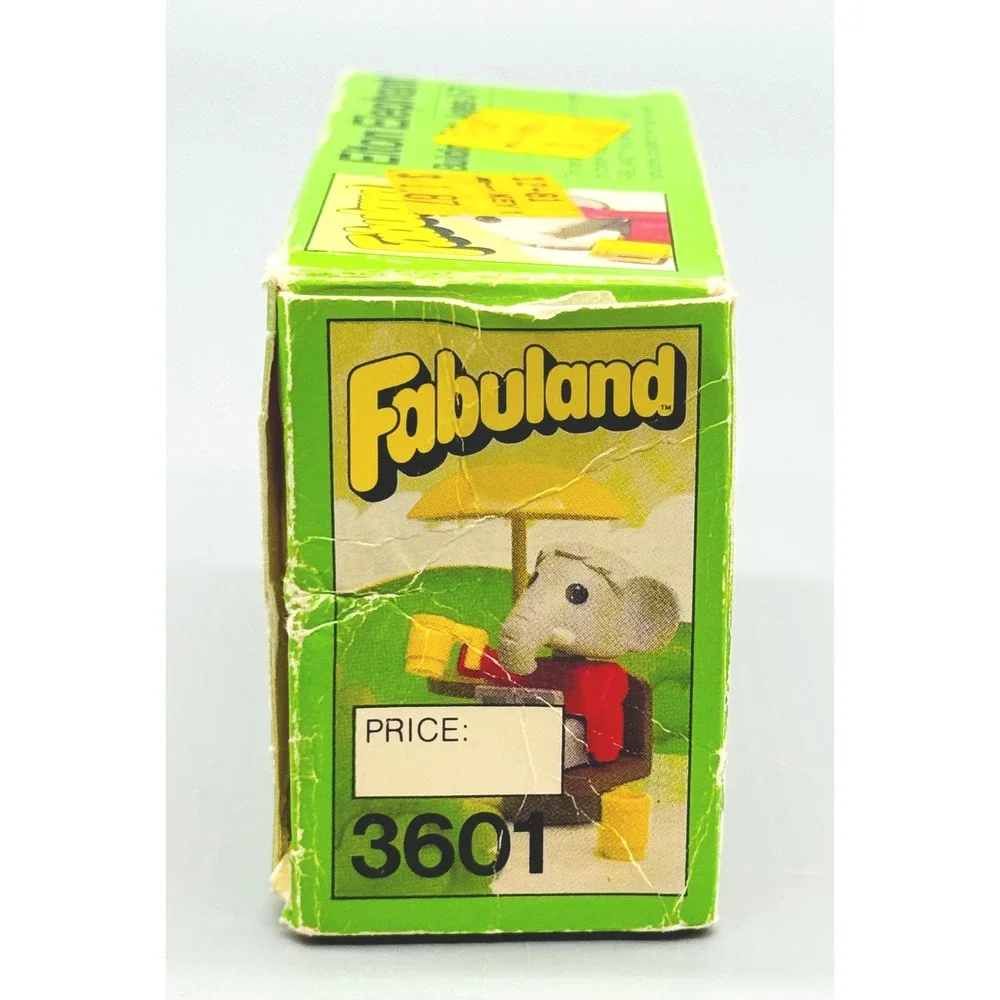 LEGO Fabuland Elton Elephant 3601 Vintage 1981 Building Set‎ Red Grey Yellow