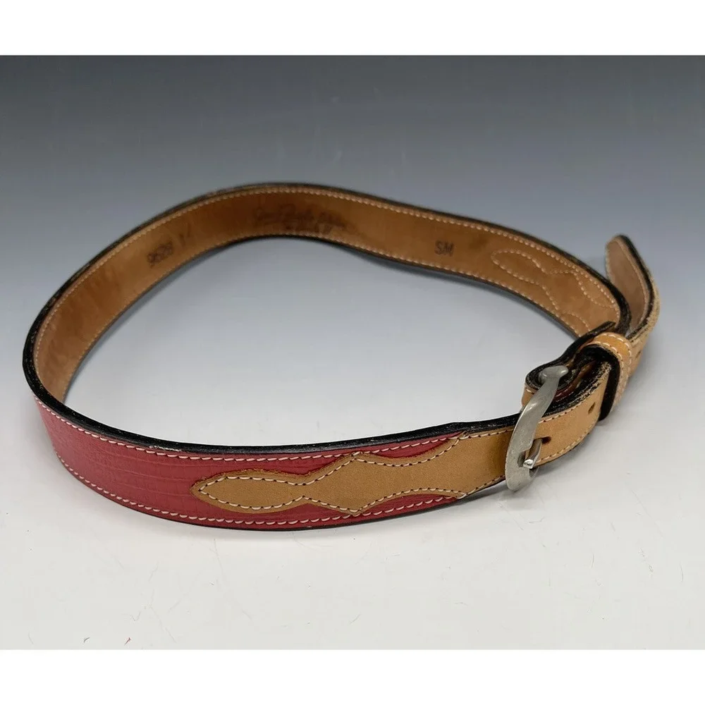 Janie Fricke Collection by circle Y Leather SM‎ Belt Vintage 80's Rodeo Snake