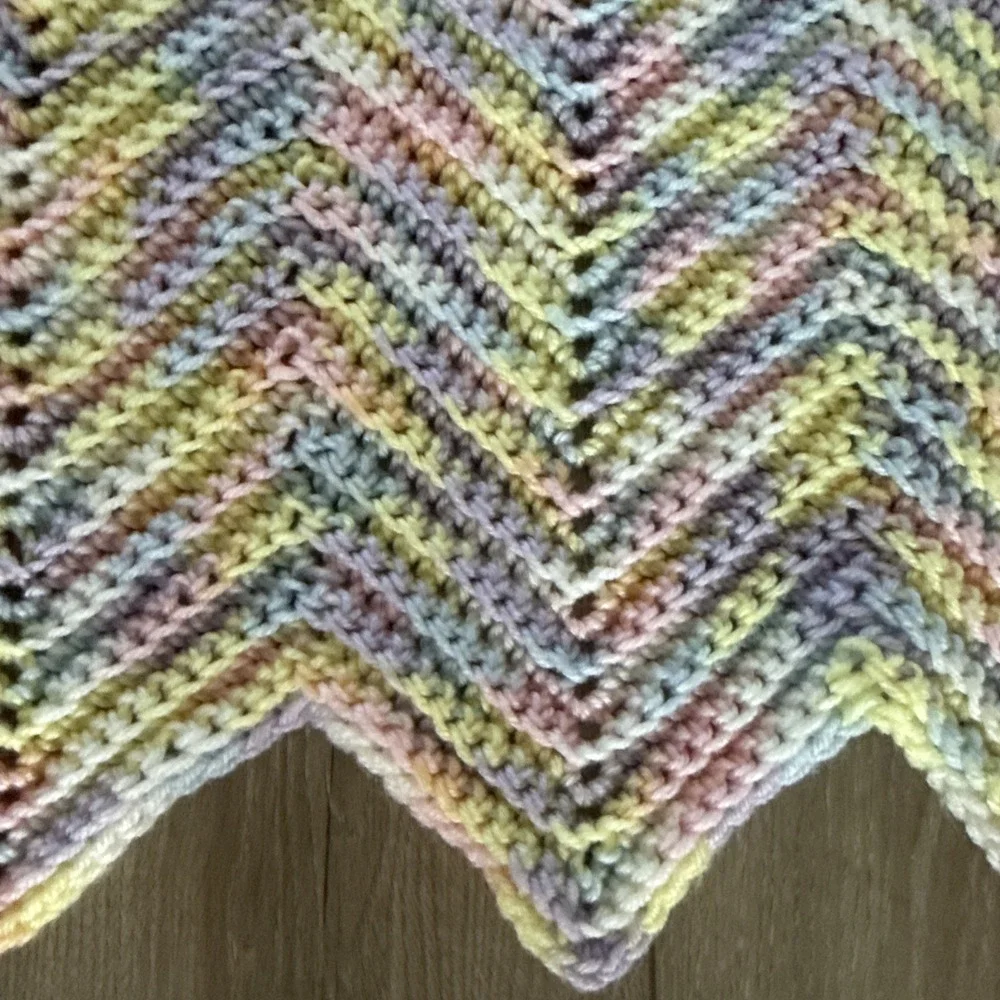 Handmade vintage zigzag