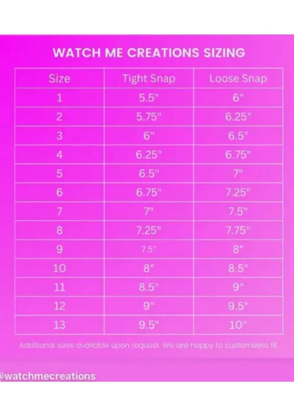 Watch Me Creations brand new