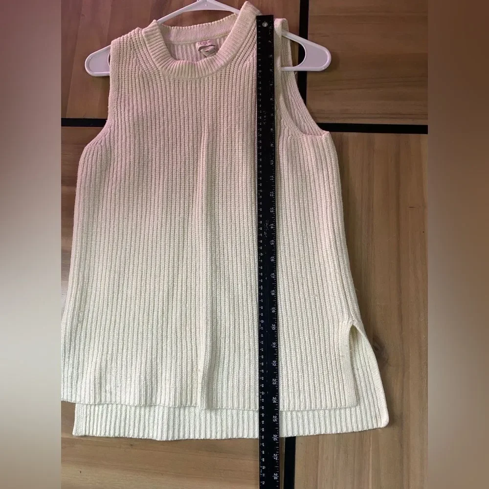 J. Crew cream sleeveless
