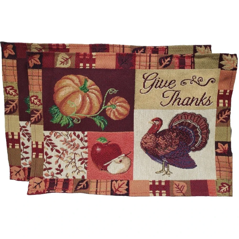 Set of 2 Tapestry Placemats,13