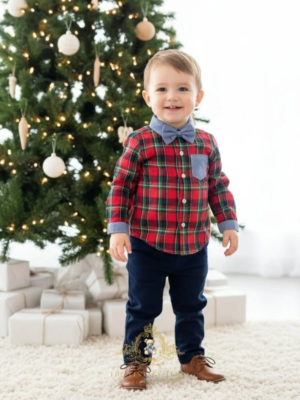 NWT Handsome Boys Oxford Button Down Dress Shirt & Pants Matching Set Fall 3T