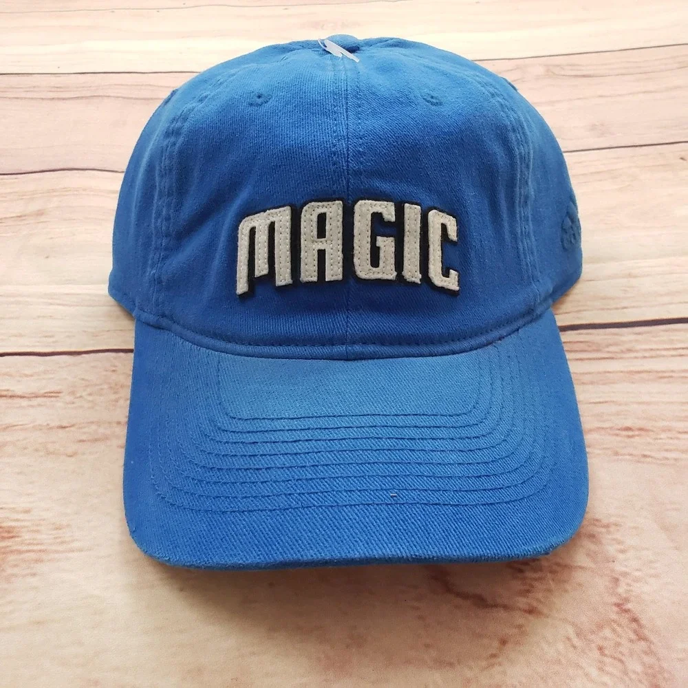 Orlando Magic Hat Cap Strap Back Mens S/M Blue NBA Basketball Adidas Embroidered