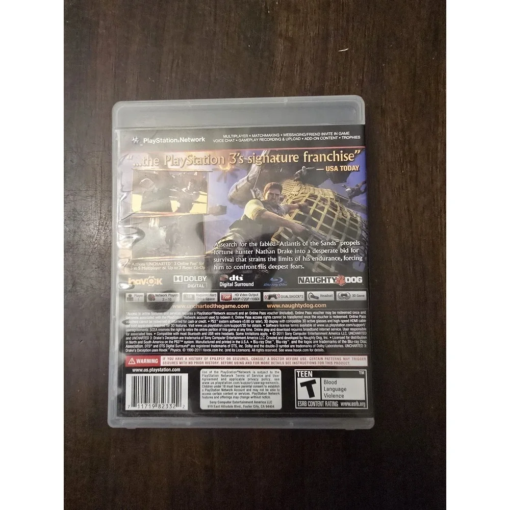 Uncharted‎ 3: Drake's Deception  ( Sony PlayStation 3 PS3 )