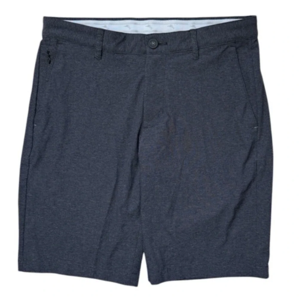 Tommy‎ Bahama Mens 30 Waist Black Chip Shot Shorts IslandZone 10