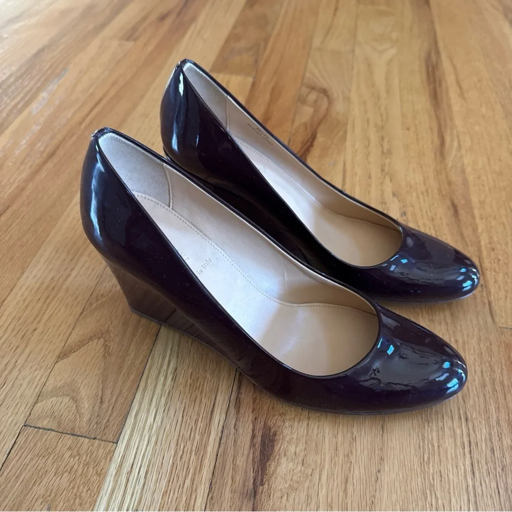 NWOB J. Crew Patent Wedge Pumps