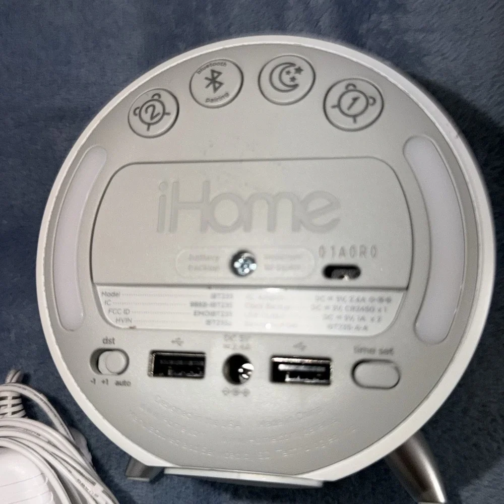iHome bluetooth alarm