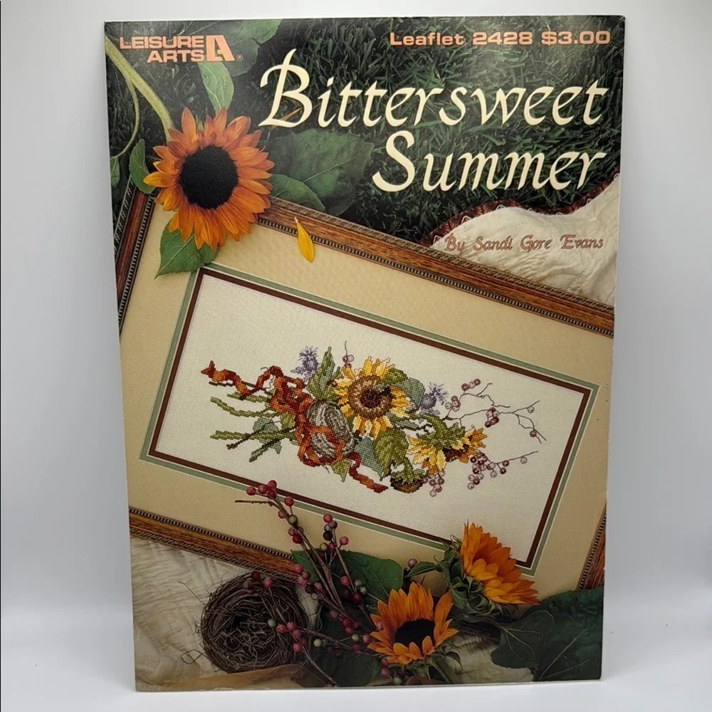 Leisure Arts Bittersweet Summer Counted Cross Stitch Leaflet #2428