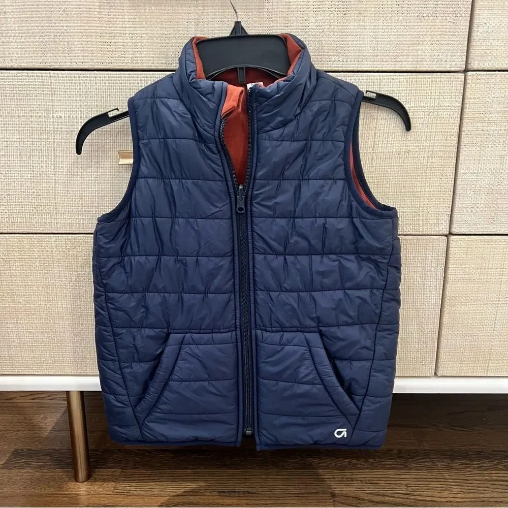 Gap Kids Recycled Nylon Fit Tech Reversible Vest Puffer