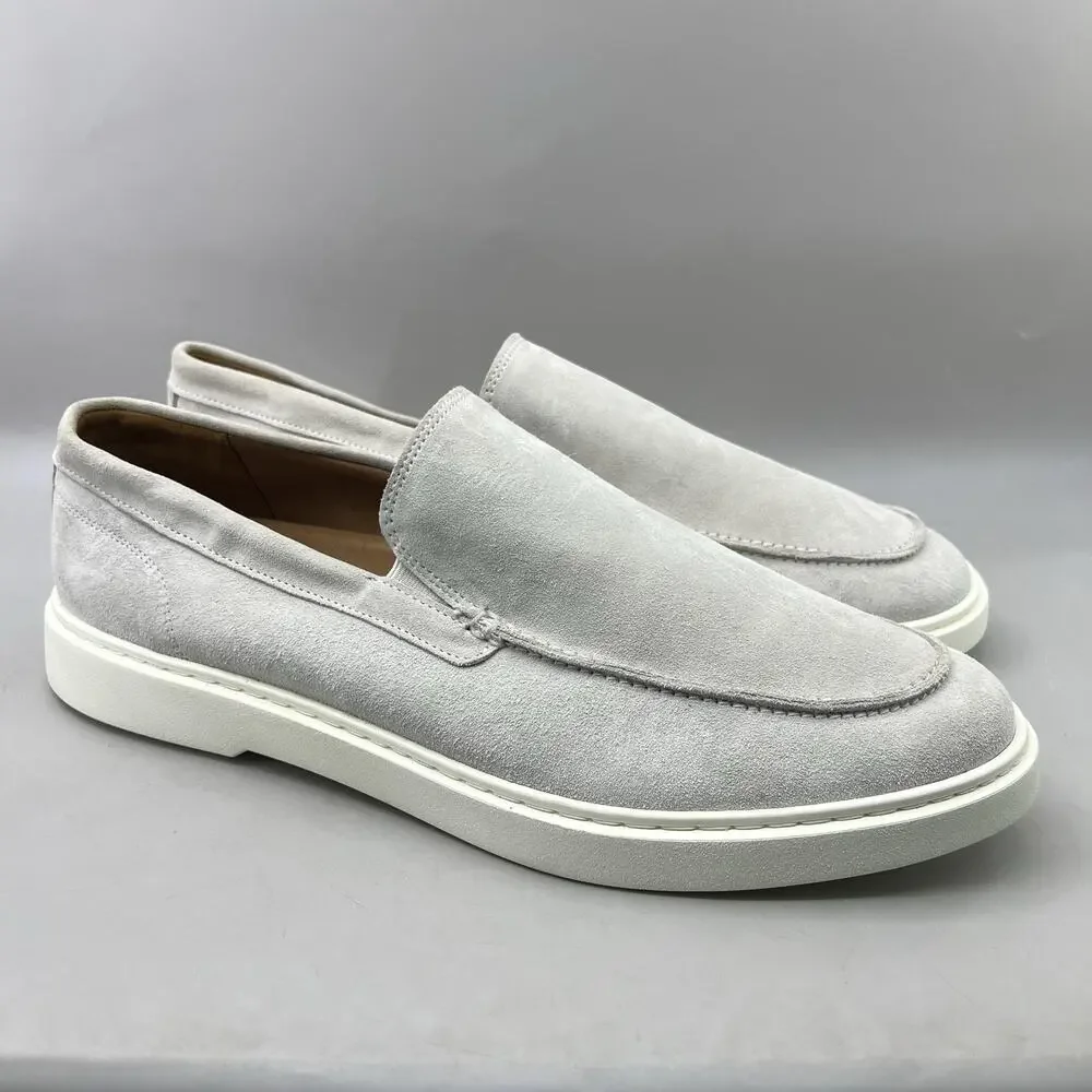 Allen Edmonds Hayes Slip On Loafers Men Size 14 Gray Suede Casual Comfort Shoes