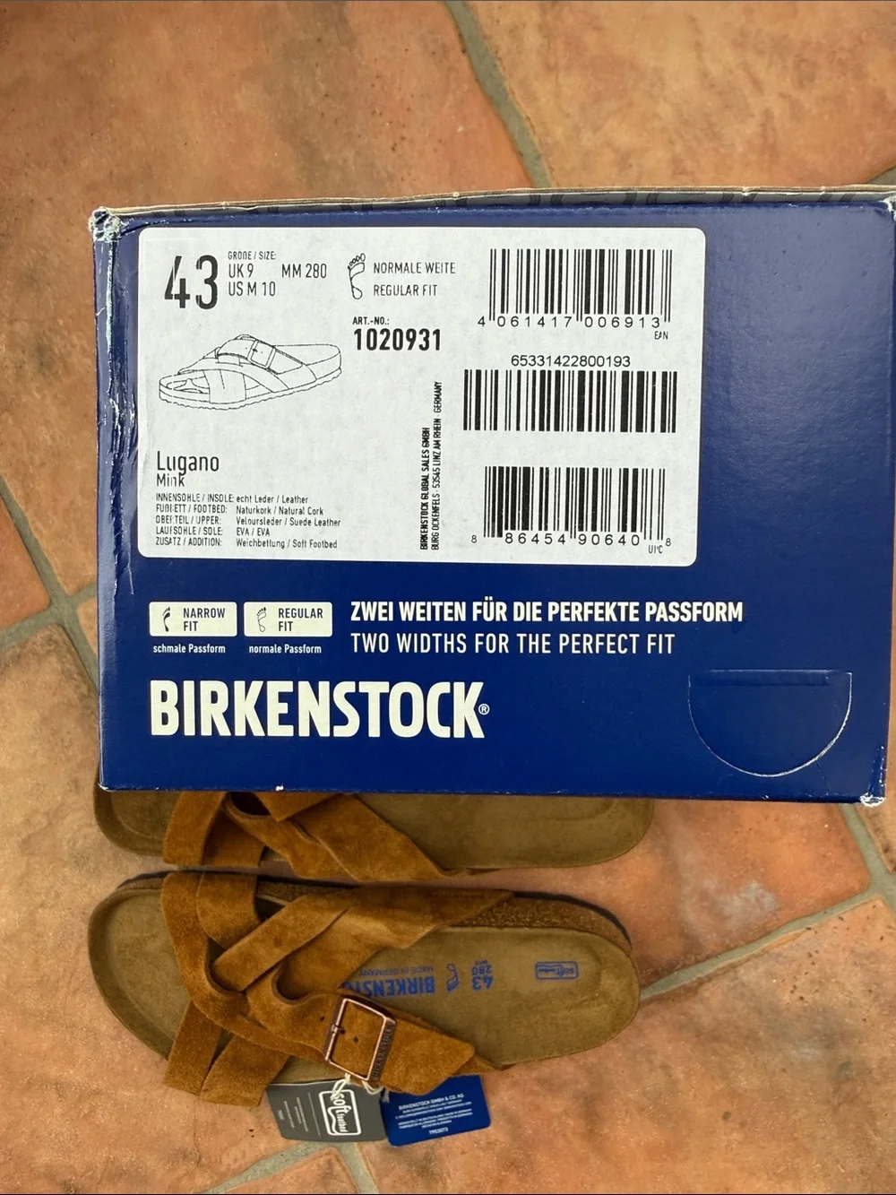Birkenstock suede crossover