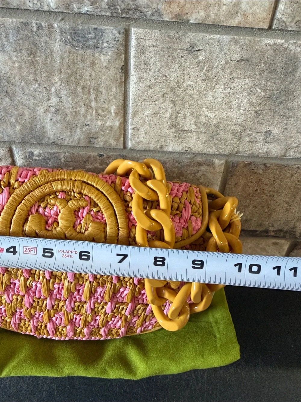 Tory Burch handwoven pink