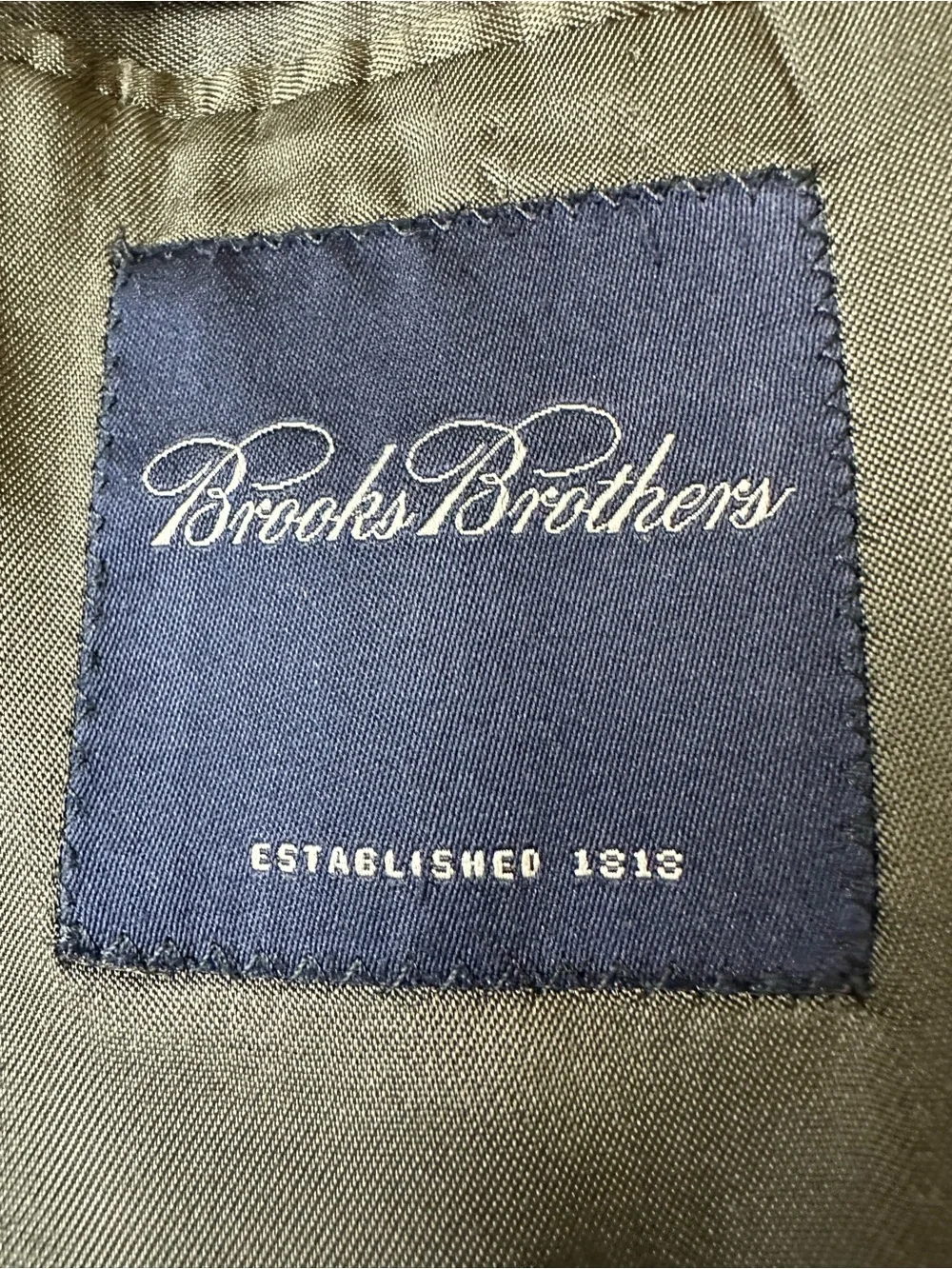 Brooks Brother’s Worsted Wool Blazer in Dark Charcoal