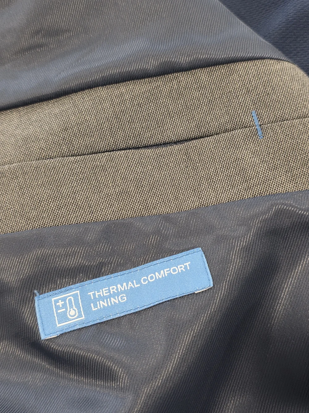 48R Men's Van Heusen Cool Flex Slim Fit Blazer Gray 2 Button Sport Coat