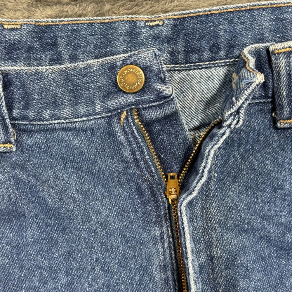 Vintage Wrangler Jeans‎ Mens 36x32 Blue Straight Leg Made in USA Denim 85860SW
