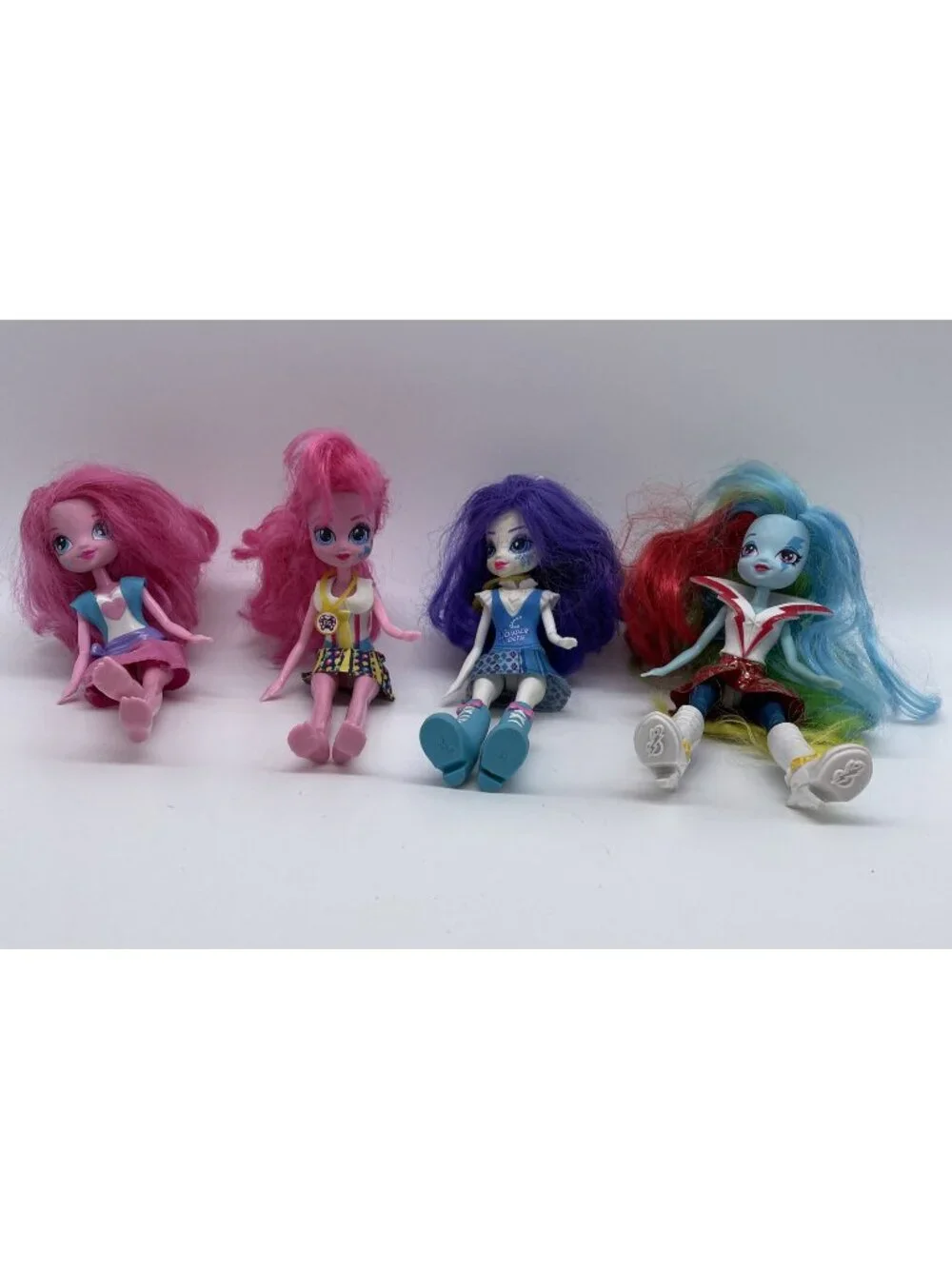 4 MLP Equestrian Girls 9” Rainbow Dash Rarity 2 Pinkie Pie Clothes Boots
