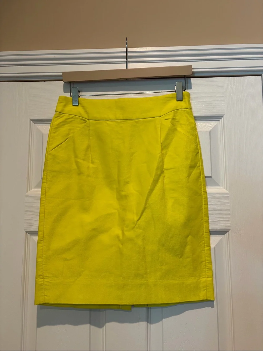 J. Crew Bright Yellow Pencil Skirt