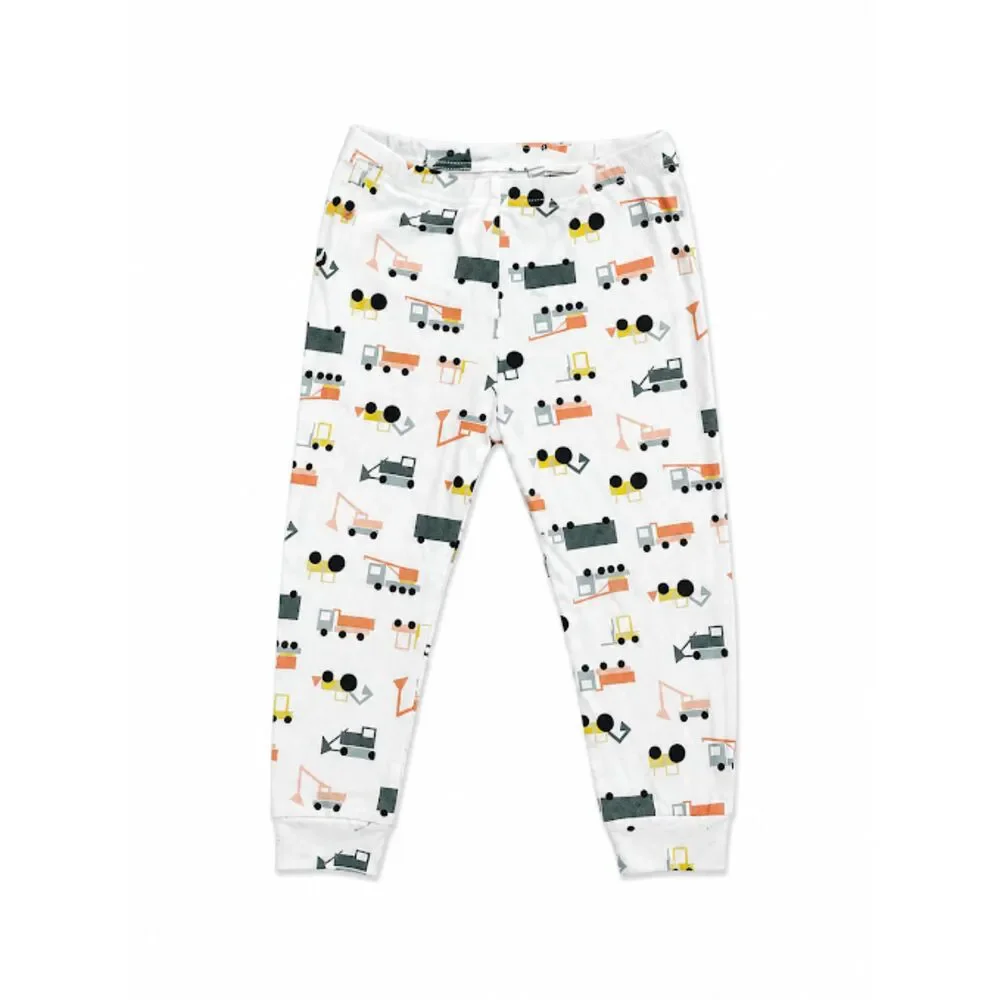 babyGap Boys 4T Construction Truck Pajama Set Long Sleeve Vehicle Print PJs