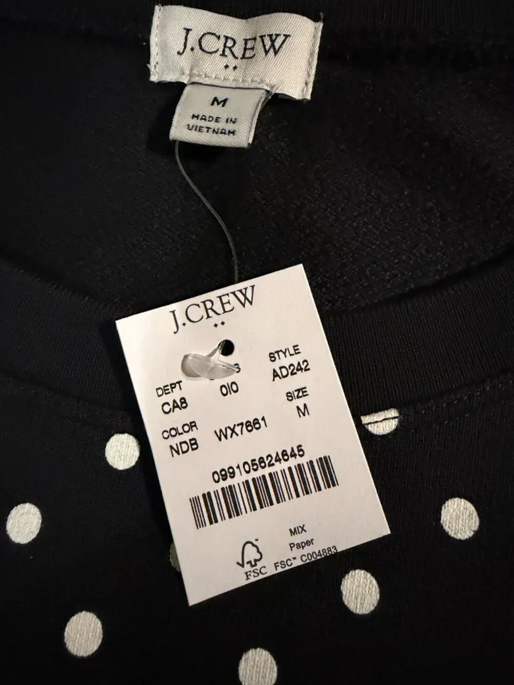 J. Crew crew raglan