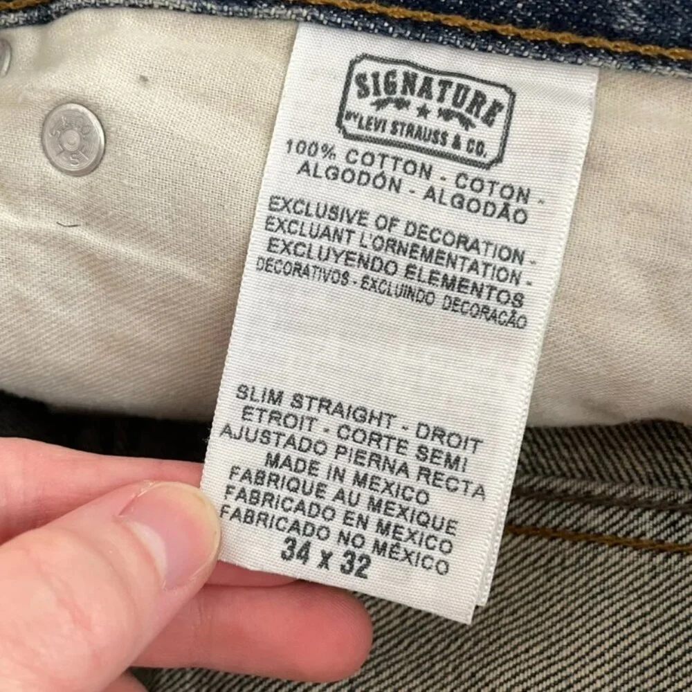 Signature by Levi Strauss rise back differ